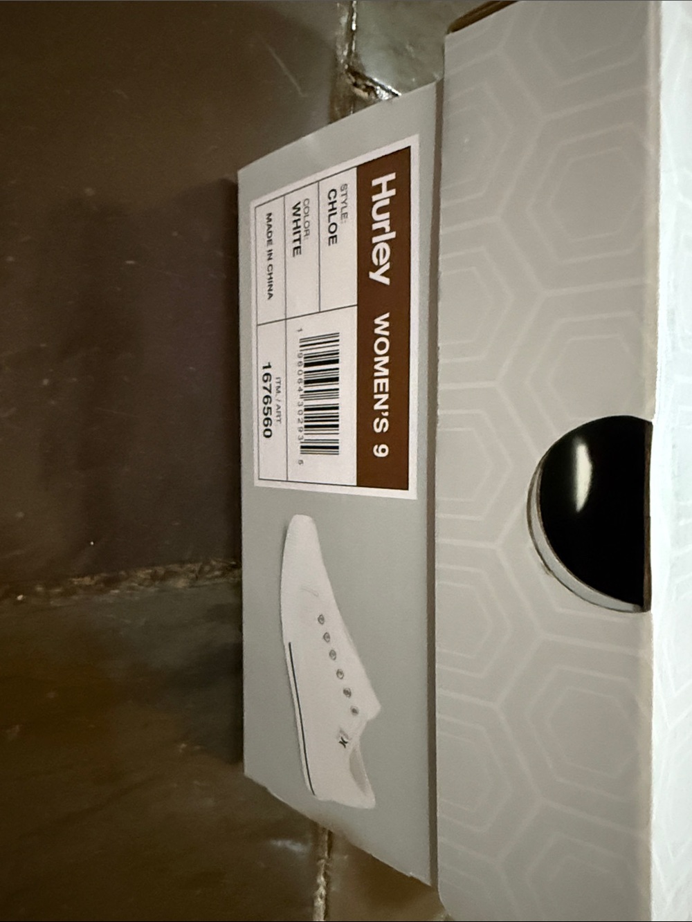Hurley White Canvas Slip-On Sneakers - Picture 4 of 5